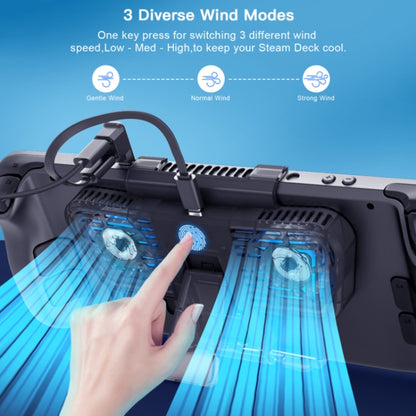 JYS For Steam Deck/Switch/OLED Game Console Cooling Fan With Bracket by bashfashion