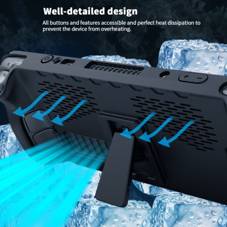 JYS For Steam Deck Handheld TPU Case + Touchpad Button Sticker by bashfashion