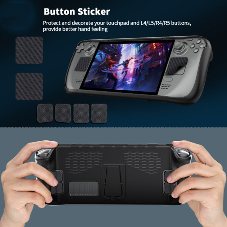 JYS For Steam Deck Handheld TPU Case + Touchpad Button Sticker by bashfashion