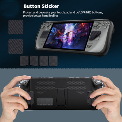 JYS For Steam Deck Handheld TPU Case + Touchpad Button Sticker by bashfashion