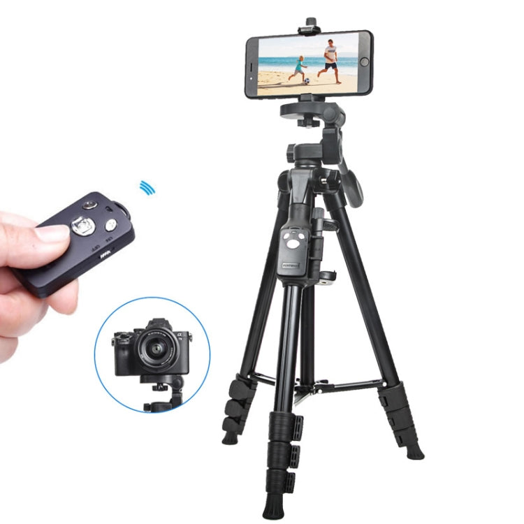 YUNTENG 6108 Camera Tripod With Mobile Phone Bluetooth Remote Control by YUNTENG