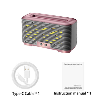 350ml Simulated Flame Aromatherapy Humidifier With Timing Function(Silver) by bashfashion