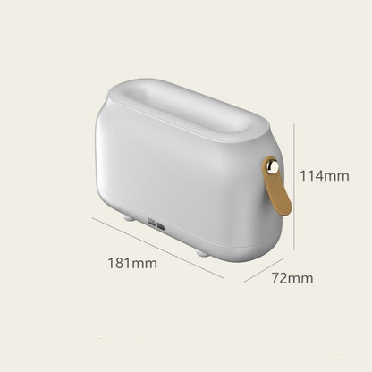 Simulation Flame Aromatherapy Humidifier Bedroom Ambient Light, Color: White by bashfashion