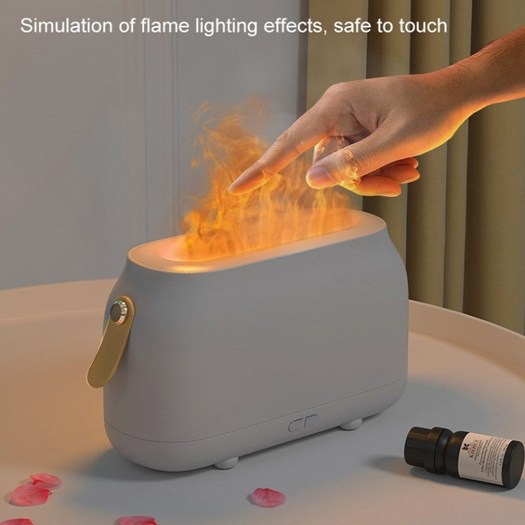 Simulation Flame Aromatherapy Humidifier Bedroom Ambient Light, Color: Green by bashfashion