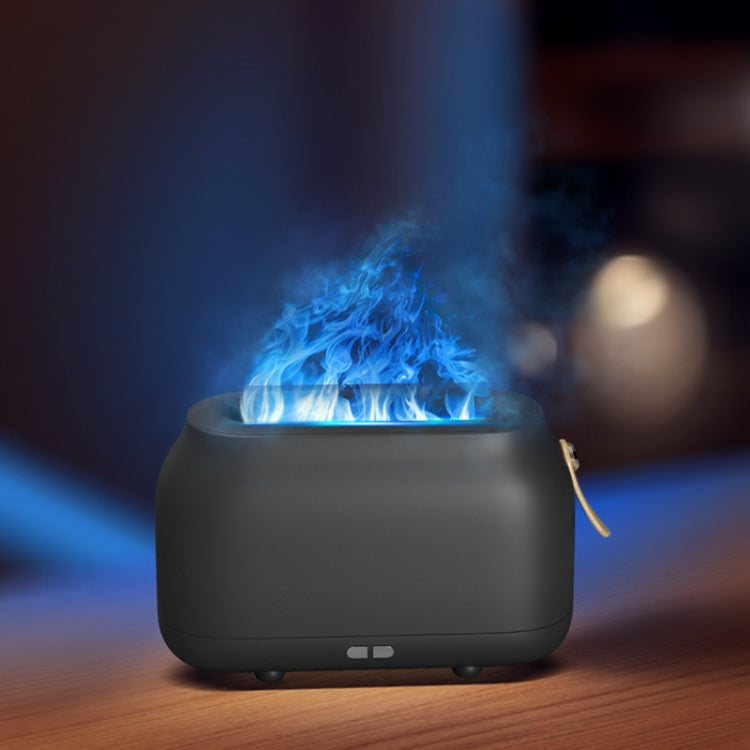 Simulation Flame Aromatherapy Humidifier Bedroom Ambient Light, Color: 3 Colors (RGB) by bashfashion