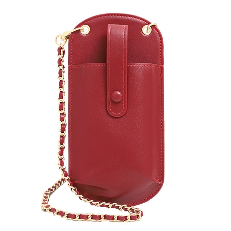 Portable Cell Phone Small Bag Mini Shoulder Crossbody Bag(Red) by bashfashion