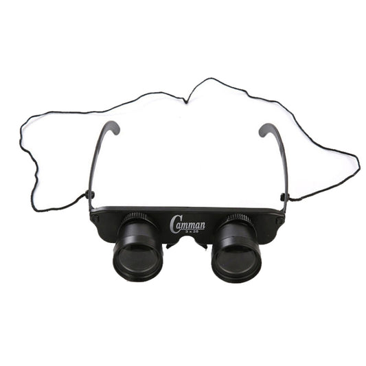 Camman 3 x 28 Adjustable Focus Glass Type Fishing Binoculars ,Spec: With Zippered Glasses Case by Camman