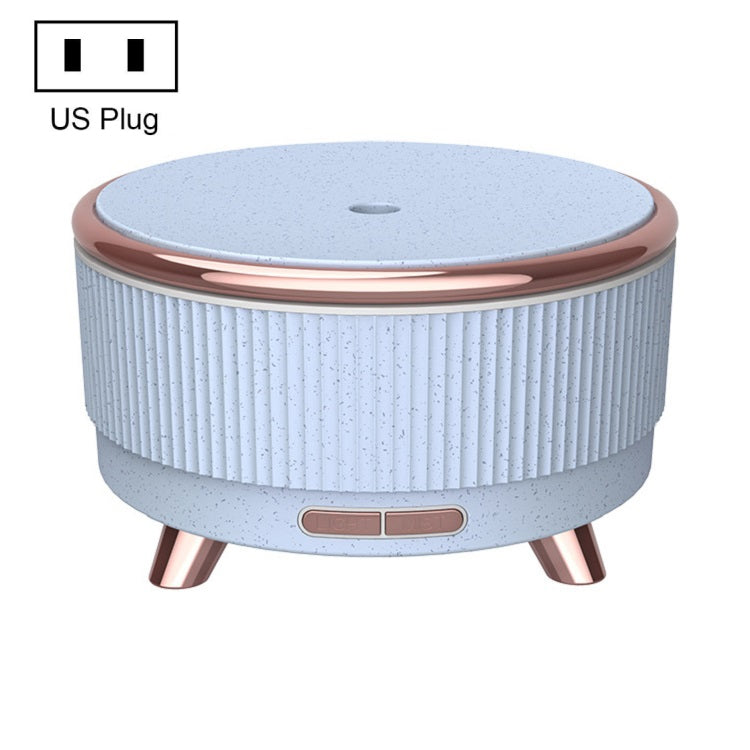 Ultrasonic Aromatherapy Diffuser Humidifier Essential Oil Diffuser US Plug(Blue Flower Dot) by bashfashion