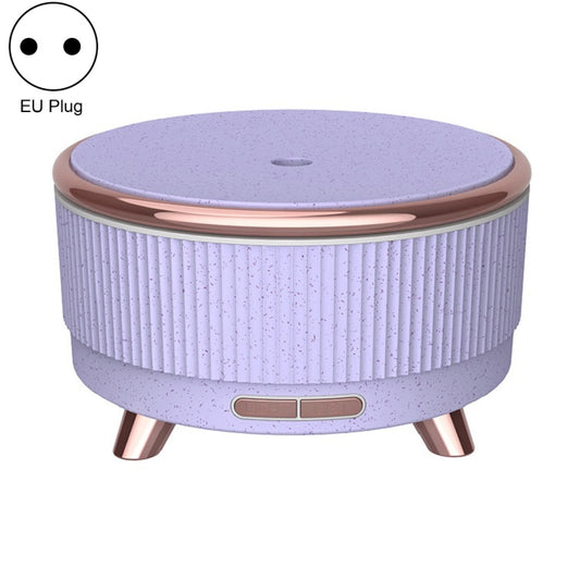 Ultrasonic Aromatherapy Diffuser Humidifier Essential Oil Diffuser EU Plug(Purple Flower Dot) by bashfashion