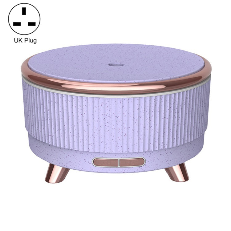 Ultrasonic Aromatherapy Diffuser Humidifier Essential Oil Diffuser UK Plug(Purple Flower Dot) by bashfashion