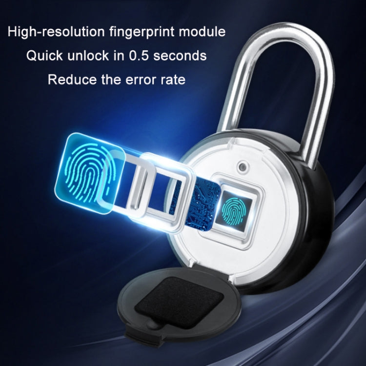 P3Z-TY Outdoor Waterproof Electronic Intelligent Fingerprint Padlock by bashfashion