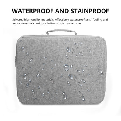 For PS5 Slim Game Console EVA Storage Bag Handbag Carrying Case(1959 Gray) by bashfashion