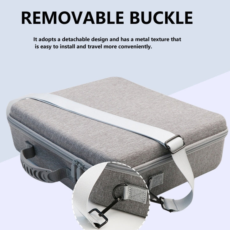 For PS5 Slim Game Console EVA Storage Bag Handbag Carrying Case(1959 Black) by bashfashion