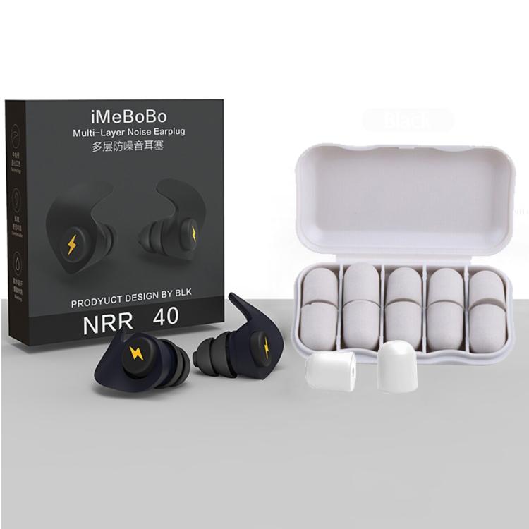 Anti-noise Sleep Earplugs Soundproof Earplugs(Black) by bashfashion