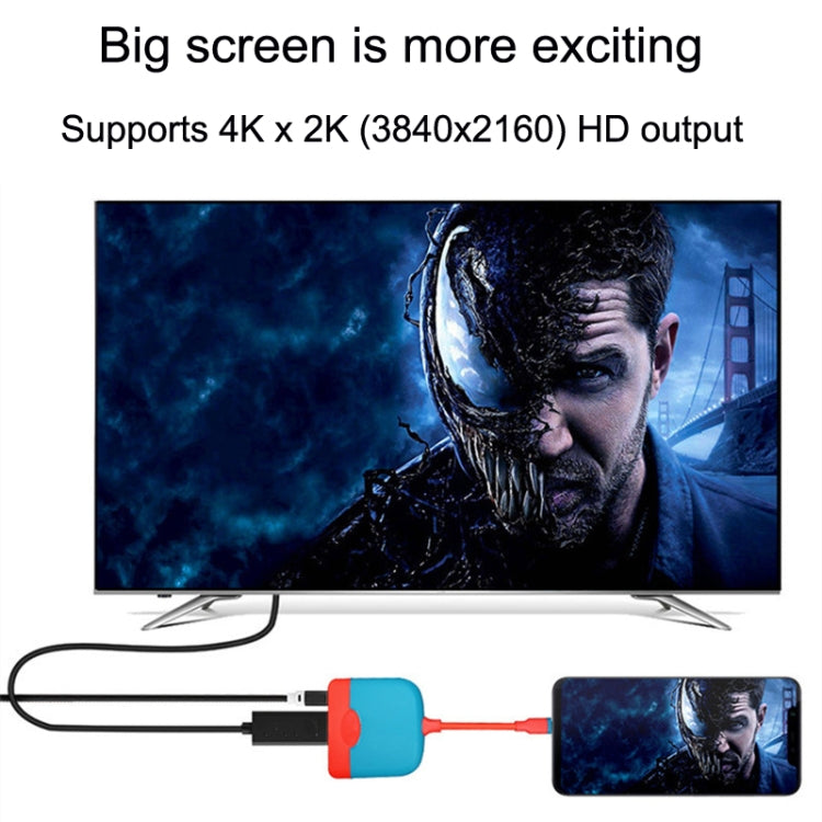 H0231 For Mobile / Nintendo Switch Expansion Dock Portable Base(Black Grey) by bashfashion