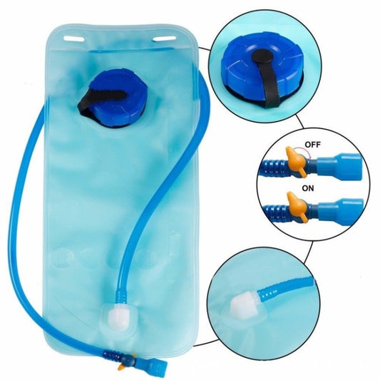 2L Outdoor Drinking Water Bag Environmental Protection Sports Riding Folding Water Bag(Switch) by bashfashion