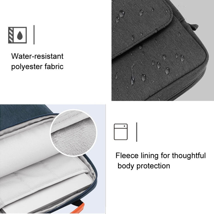 Vertical Laptop Bag Handheld Shoulder Crossbody Bag, Size: 9.7-11 Inch(Black) by bashfashion