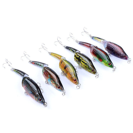 LB22 9.5cm/8.9g Multi-section VIB Plastic Hard Lures Painted Bionic Lures(2) by bashfashion