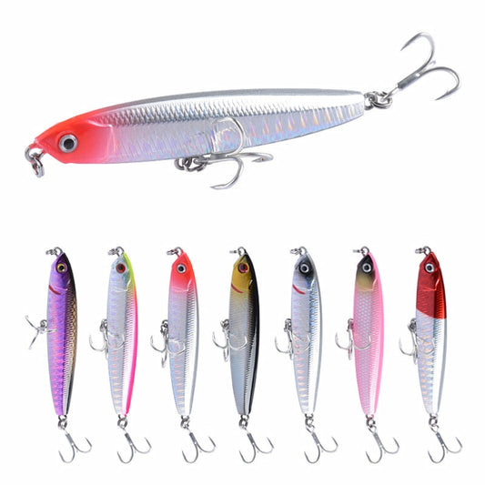 2 PCS CH79 Hard Bait Long Casting Sinking Pencil False Lure, Specification: 10.4cm 18g(4) by bashfashion