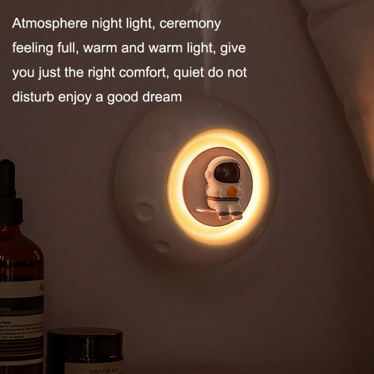 K-1101 Astronaut Automatic Timer Smart Aromatherapy Machine With Small Night Light(Pink) by bashfashion