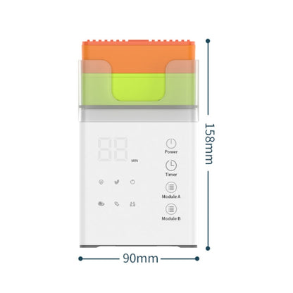 QX03 Home Two Bin Meat And Vegetable Cleaning Machine, US Plug(Neutral Machine) by bashfashion