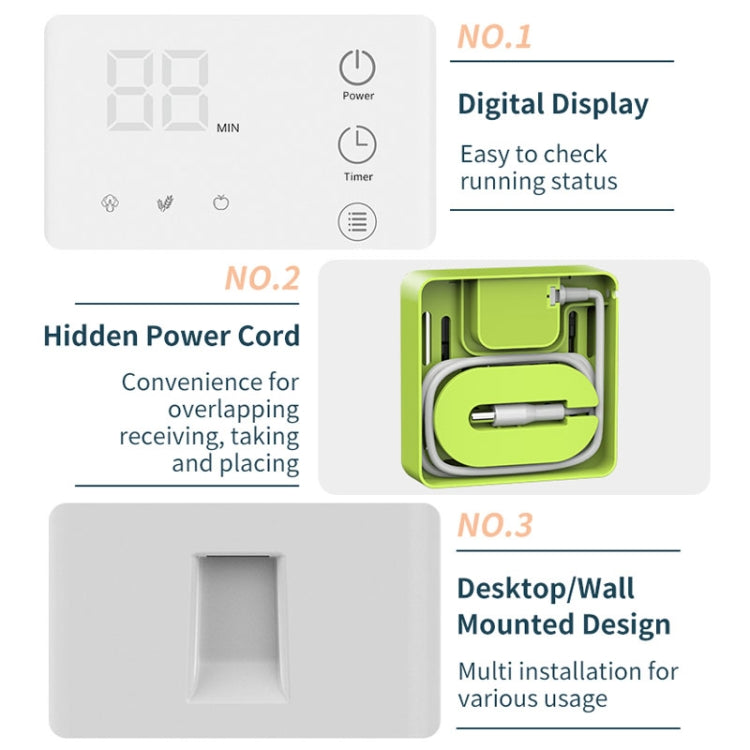 QX03 Home Two Bin Meat And Vegetable Cleaning Machine, US Plug(Neutral Machine) by bashfashion