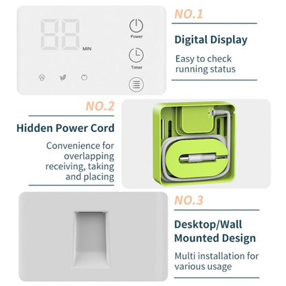 QX03 Home Two Bin Meat And Vegetable Cleaning Machine, US Plug(Neutral Machine) by bashfashion