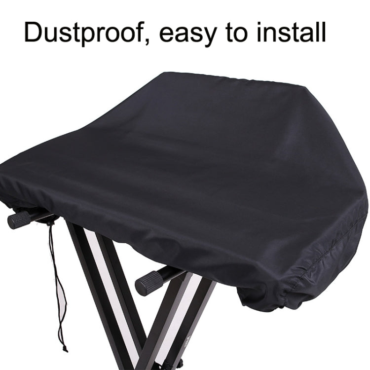 With Drawing Rope Dust -Proof Waterproof Adjustable Electronic Piano Hood, Style: 88 Keys by bashfashion