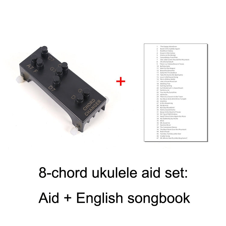 Folk Ukulele Guitar Chord Assist Beginners Guitar Boosters(Ukulele Aid+Music Book) by bashfashion