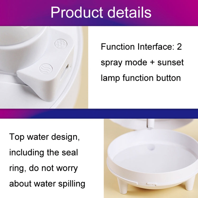 Astronaut Astronaut Humidifier Home Air Sprayer Sunset Lights(Light Green) by bashfashion