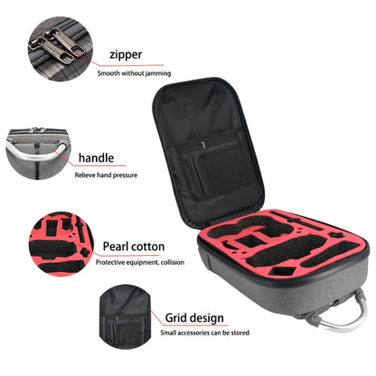 For DJI Avata Carbon Fiber Backpack Shockproof And Waterproof Bag(Black and Gray) by bashfashion