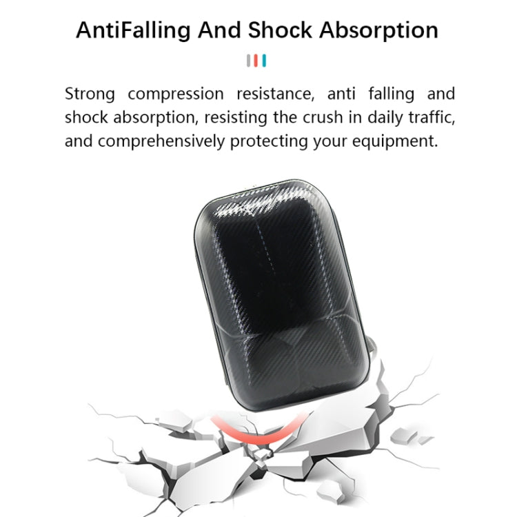 For DJI Avata Carbon Fiber Backpack Shockproof And Waterproof Bag(Black and Gray) by bashfashion