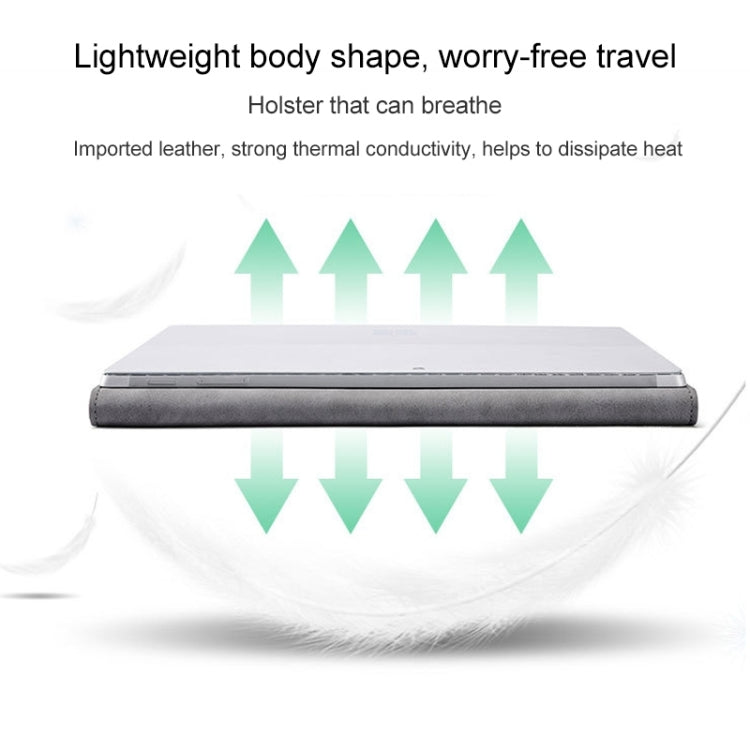 For Microsoft Surface Pro 9 Tablet Protective Case Holder(South African Sheepskin Gray Case) by bashfashion