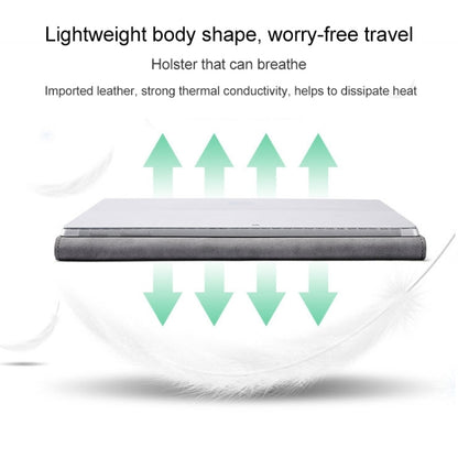 For Microsoft Surface Pro 9 Tablet Protective Case Holder(South African Sheepskin Gray Case) by bashfashion