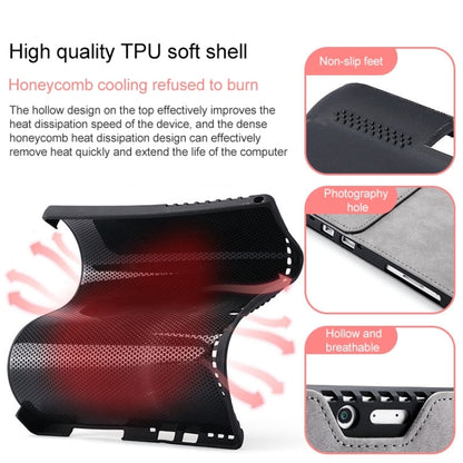 For Microsoft Surface Pro 8 Tablet Protective Case Holder(South African Sheepskin Gray Case) by bashfashion