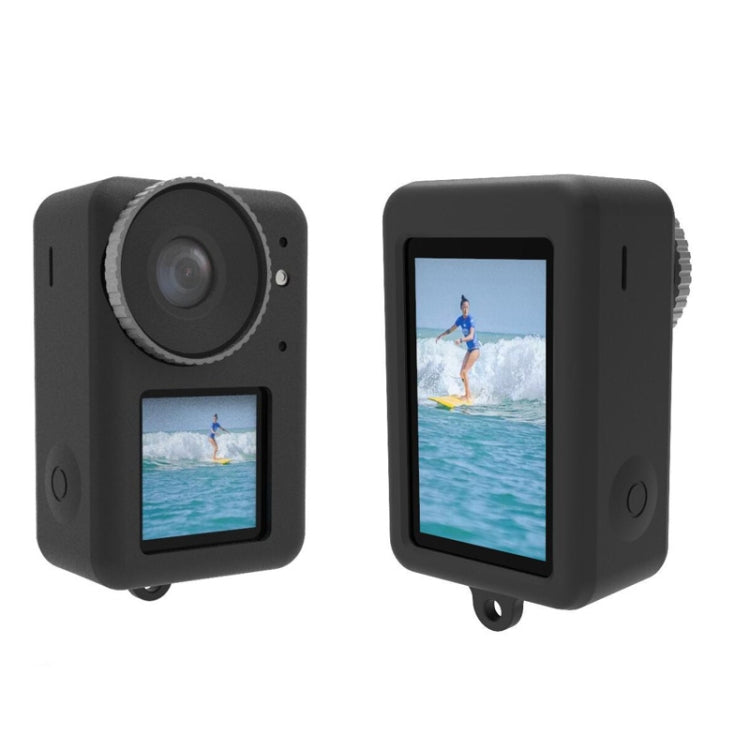 For DJI Osmo Action 3 Silicone Protective Case Lens Cap(Black) by bashfashion