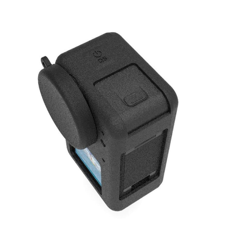 For DJI Osmo Action 3 Silicone Protective Case Lens Cap(Black) by bashfashion