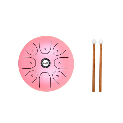 Shuffle SD-5 5.5 Inch Steel Tongue Carefree Empty Drum Percussion Instrument(Pink) by shuffle