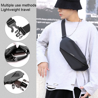 HAOSHUAI 1100-20 Men Waist Bag Outdoor Running Mobile Phone Bag(Black) by HAOSHUA