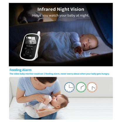 UU24 2.4 Inch Wireless Baby Monitor Camera Temperature Monitor 2 Way Audio VOX Lullaby UK Plug by bashfashion