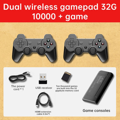 K9 Game Console Home TV Double Battle Simulator 32G Wireless Built-in 100000 Games by bashfashion