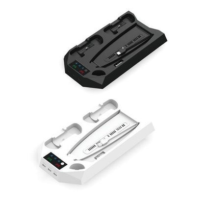 For PS5 DE/UHD 2 In 1 Handheld Console Cooling Stand Fan Base(White) by bashfashion