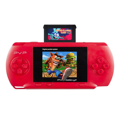DG-172 Children Palm Gaming Machine Plug Card Mini 2.4 Inch Color Screen Classic Intellectual Game Console(Red) by bashfashion