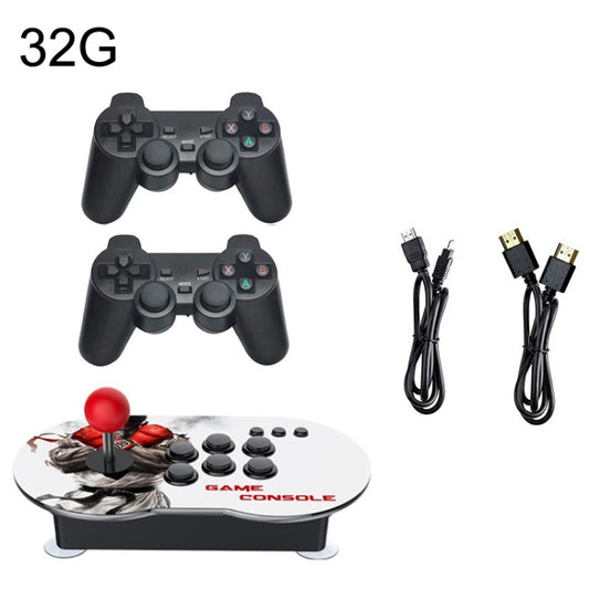 MANTE1 MT6 TV Console Game Joystick Turret HD 4K Game 3 Persons 32G Built-in 10000 Games+Wireless Handle by MANTE1