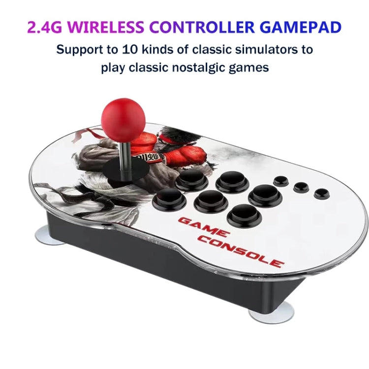 MANTE1 MT6 TV Console Game Joystick Turret HD 4K Game 3 Persons 64G Built-in 15000 Games+for PS1 Game+Wireless Handle by MANTE1
