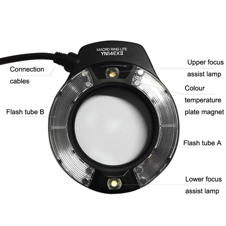 For Canon TTL Oral Insect Insect Teeth Ring Light YONGNUO YN-14EX II Macro Ring Flash Speedlite by YONGNUO
