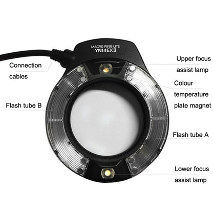 For Canon TTL Oral Insect Insect Teeth Ring Light YONGNUO YN-14EX II Macro Ring Flash Speedlite by YONGNUO