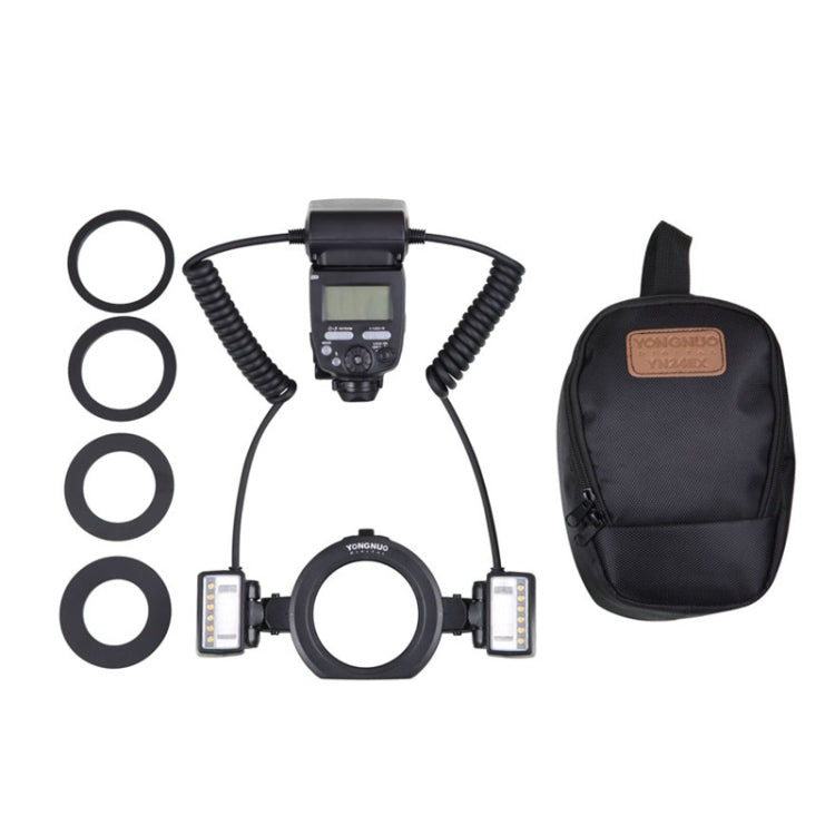 For Canon TTL Oral Insect Insect Teeth Ring Light YONGNUO YN24EX Macro Ring Flash Speedlite(Black) by YONGNUO