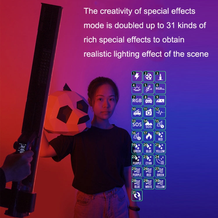 YONGNUO YN660S Double Color Temperature (White Yellow) Version+Power Adapter Colorful Stick Light Hand Holds LED Photography Fill Lights by bashfashion