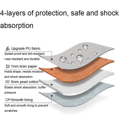 Baona BN-Q015 Leather Waterproof Shock Absorbing Handheld Tablet Bag, Size: 10.9 inches(Pink) by Baona